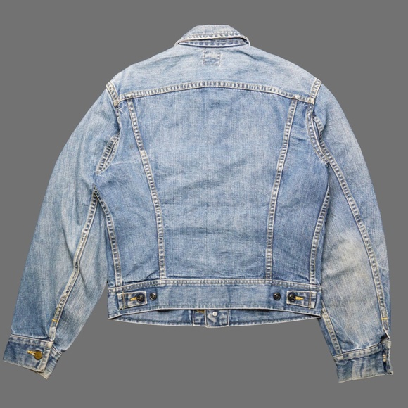 1960s Lee 101J Denim Jacket Size 38 Sanforized Union Made In Usa - Picture 4 of 8